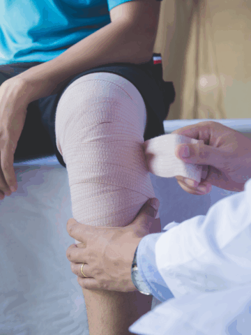 knee injury bandage